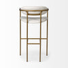 Parker Seat Height Cream Fabric Seat Gold Metal Bar Stool