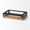Ross Natural Wood W/ Black Metal Nesting Tray