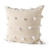 Erica Cream With White Detail Decorative Pillow