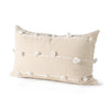 Erica Cream With White Detail Decorative Pillow