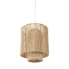 Aviario Natural Cane Cylindrical Pendant Light