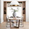 Denver Rectangular Brown Solid Wood Top & Base Dining Table