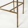 Parker Seat Height Cream Fabric Seat Gold Metal Bar Stool
