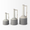 Burton Two Tone Gray Ceramic Jug Vase