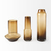 Amrita Golden Brown Glass Vase