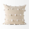 Erica Cream With White Detail Decorative Pillow