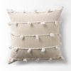 Erica Cream With White Detail Decorative Pillow