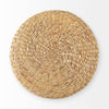 Michelle Light Brown Woven Seagrass Round Pouf