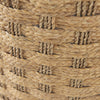 Michelle Light Brown Woven Seagrass Round Pouf