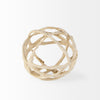 Kali Small Beige Decorative Metal and Paper Object