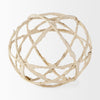 Kali Large Beige Decorative Metal and Paper Object