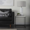 Everly White Cement W/Beige Shade Table Lamp