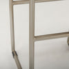 Givens Brown Wood W/Silver Metal Frame Barstool