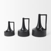 Burton Glossy and Matte Black Ceramic Jug Vase