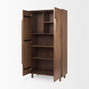 Astrid Medium Brown Solid Wood Armoire