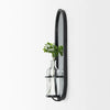 Katherine Wall Mounted Mirror w Glass Bottle for Botanicals or Floral