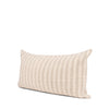 Jace Cream w/ Beige Stripe Linen-Cotton Square Decorative Pillow Cover