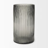 Dawn Tall Smokey Black Glass Vase