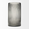 Dawn Tall Smokey Black Glass Vase