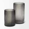 Dawn Tall Smokey Black Glass Vase