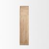 Suri Light Brown Wood W/Glass Doors Arched Curio Cabinet