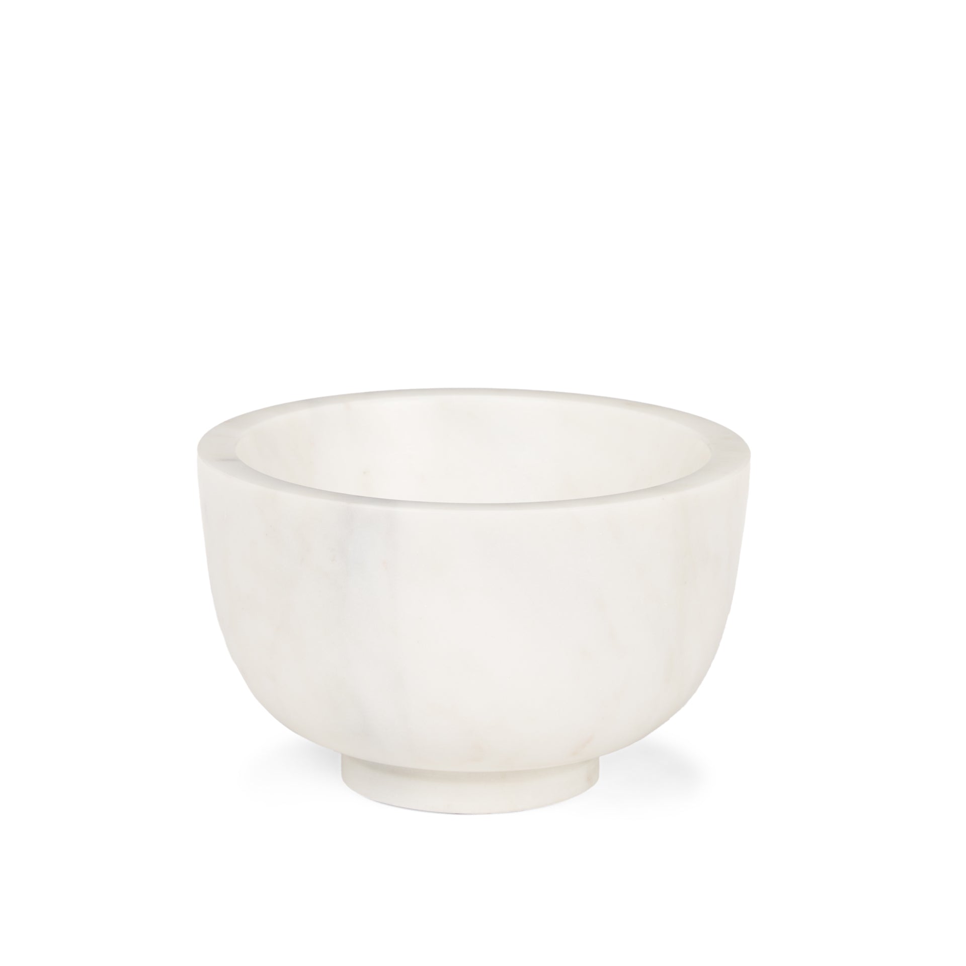 Katora Small Premium Solid White Marble Bowl