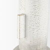 Torres Tall Textured Off White w/ Gold Metal Vase