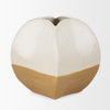 Vania Short Off White w/ Tan Textured Ceramic Vase