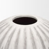 Ummi Tall Off White w/ Gray-Brown Antiquing Ceramic Floor Vase