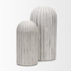 Ummi Tall Off White w/ Gray-Brown Antiquing Ceramic Floor Vase