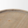 Virve Round Light Brown Wood w/ Gray Wash Wooden Trays