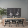 McArthur 94" Whitewash Reclaimed Wood Dining Table