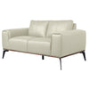 Kreska Genuine Leather Loveseat