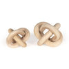 Daxton Decorative Wood Sculpture, Large Light Brown