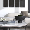 Brixton, Decorative Wood Pedestal Bowl, Black