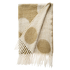 Polka Dot Wool Blend Throw, Pampas
