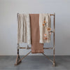 Cotton Waffle Weave Throw w/ Fringe