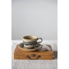 Stoneware Mug with Saucer - Set of 2