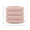 8" Bibendum Planter - Dusty Rose