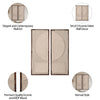 Ecomix Fabric Wall Decor, Cream (Set of 2)