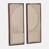 Ecomix Fabric Wall Decor, Cream (Set of 2)