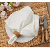 Pompom Design Napkin Ivory - Set Of 4