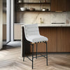 MARU BOUCLE FABRIC COUNTER STOOL - CREAM
