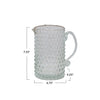 Hand-Blown Glass Hobnail Pitcher - 42 oz.
