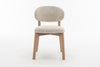 Luna Natural Oak Dining Chair - Beige