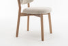 Luna Natural Oak Dining Chair - Beige