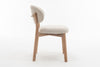 Luna Natural Oak Dining Chair - Beige