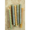 Unscented Twisted Taper Candles in Box, Set of 2