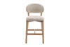 Luna Natural Oak Counter Stool - Beige