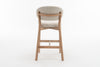 Luna Natural Oak Counter Stool - Beige
